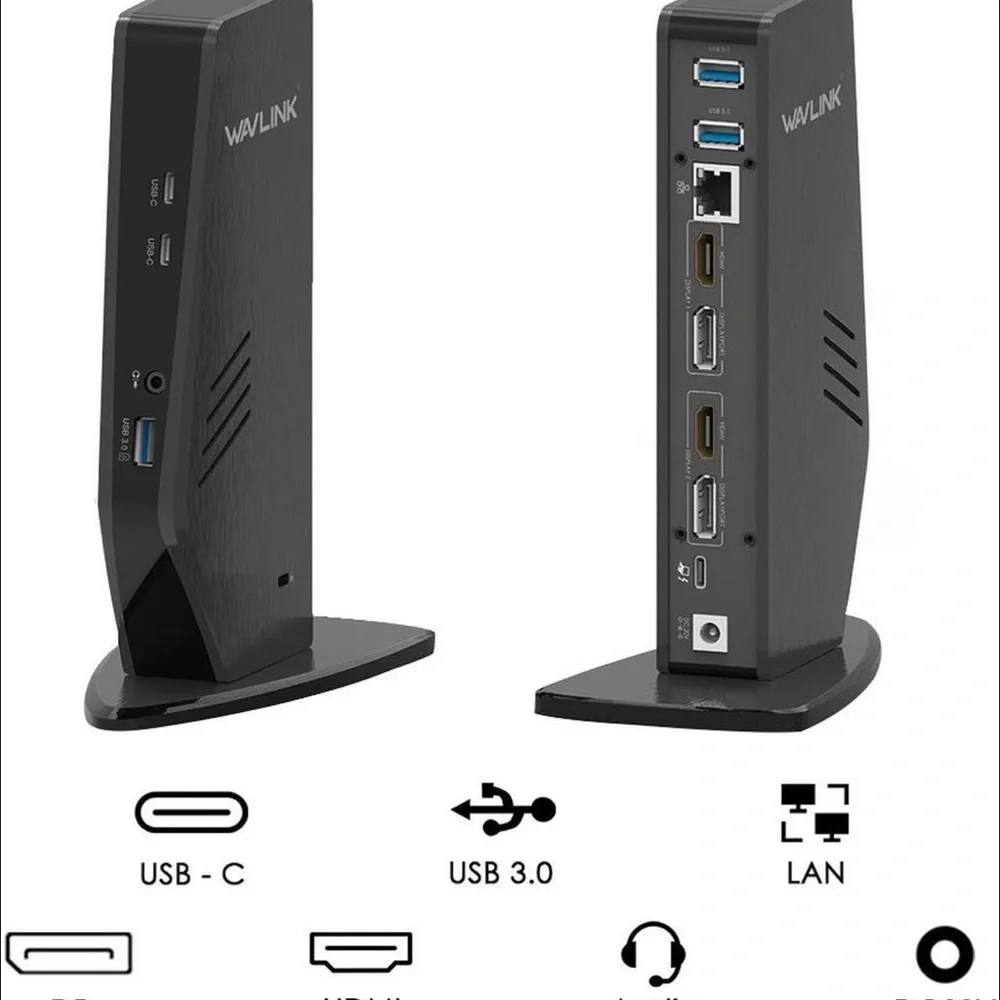 Wavlink UG69PD5 USB 3.0 Universal Docking Station - NWT